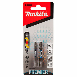 Бита Makita Impact Premier PZ2x50мм 2шт (E-03305) — Фото 1