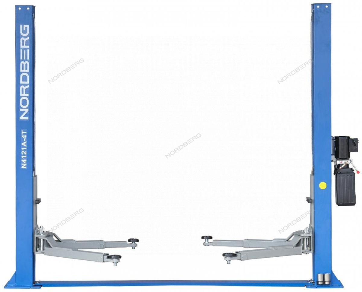 Подъемник двухстоечный 4 т, асимметричный, 380 В NORDBERG N4121A-4T_380 — Фото 1